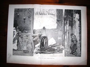 1882 - Il Natale a Verona e mesi illustrati, Marzo di C. Ricci - Imagen 1 de 1