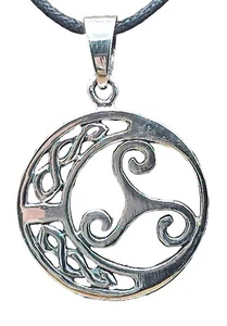 Triskele 925 Silber Anhänger Kette Triskelen Ring Dreierspirale Spirale Nr. 459 - Bild 1 von 7