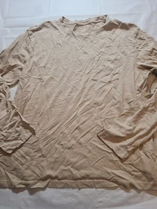 Men's XL Long Sleeve Tshirt Original Use Tan Size XL - Picture 1 of 3