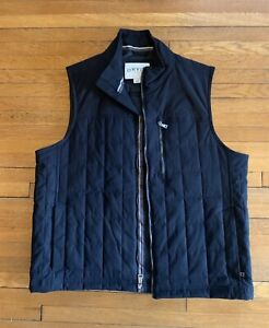 Orvis Black Quilted Vest Classic Collection Full Zip Pockets Men’s Large