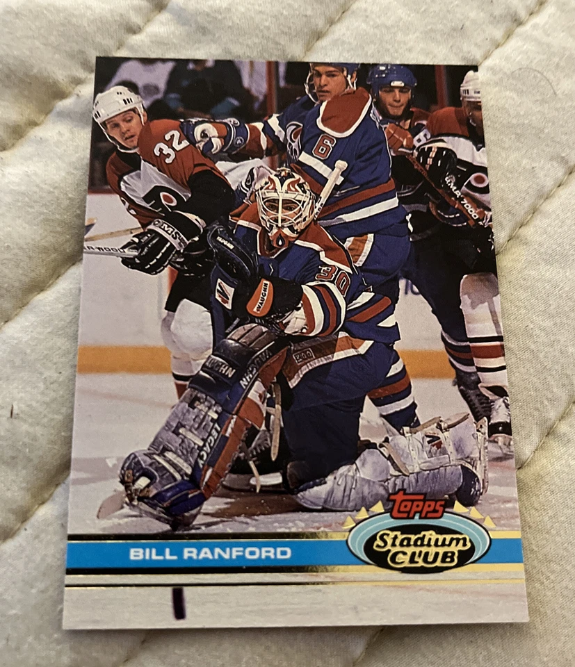 1991-92 Topps Stadium Club Bill Ranford Edmonton Oilers #249 - Image 1 of 2