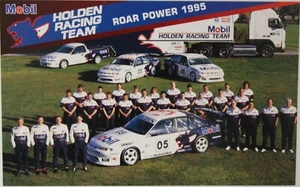 Peter Brock 1995 Holden Racing Team Members Card HRT VR Commodore Craig Lowndes  - Bild 1 von 2
