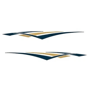 Rinker Boat Graphic Decal 218299 | Captiva 180 Navy / Gold (Set Of 2) - Picture 1 of 3