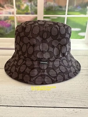 Nuevo sombrero tipo cubo de jacquard unisex de firma COACH talla. Estilo M/L Nº CH 401 Foto 1 de 4