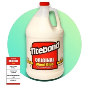 Titebond Original Wood Glue 3.8 litres 1 US Gall 600205 for Wood Cloth Leather - Picture 1 of 4