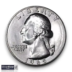 1965 Washington SMS Quarter (*BU/GEM Condition*) - Lustrous Beauty - Bild 1 von 2