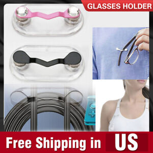 Magnetic Eye Glass Holder Spectacle Sunglasses Clip Badge Hang Magnet Hook Shirt