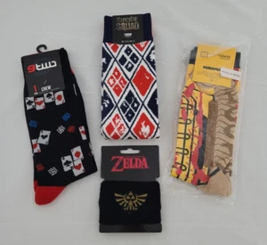 Kill Bill Vol. 1 Suicide Squad Card Crew Socks Zelda Arm Band Lot of 4 New Gift - Picture 1 of 9