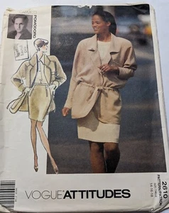 Vogue 2610 Designer Carmelo Pomodoro Skirt Jacket Suit Vintage Pattern 14/16/18 - Picture 1 of 4
