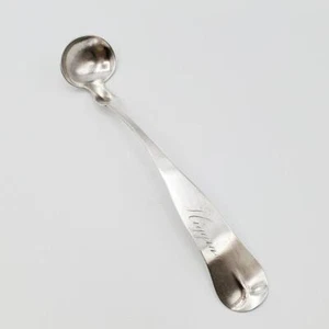 Coin Silver Mustard Ladle R H Bailey New Hampshire Vermont eng Higgins  4 ¾” - Picture 1 of 5