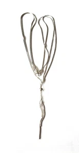 Sterling Silver D/Cut Snake Tassle Ball Chain 21 Inches - GIFTBOXED - Imagen 1 de 1