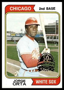 2023 Topps Heritage High Number JORGE ORTA 1974 RECOMPRA 50 ANIVERSARIO #376 - Imagen 1 de 2