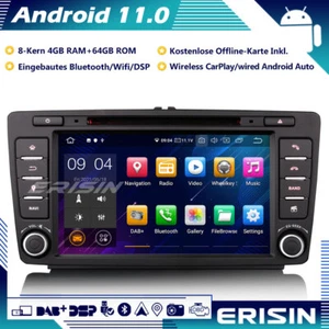 8-Kern DAB+Autoradio Android 11 Carplay GPS Wifi für Skoda Octavia Yeti Roomster - Bild 1 von 17