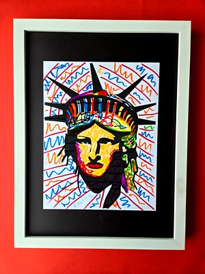 🔥 Aidan Flux MY LIBERTY IS F@KE Iconic Mixed Media Artwork 1/1 Hand Signed COA - Bild 1 von 4