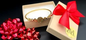 VALENTINES GIFT BENEDICT STAINLESS STEEL BRACELET/ PULCERA DE SAN BENITO ROJA - Picture 1 of 6