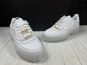 Size 9 - Reebok Club C Cardi B Low ‘Pure White’ GX0038 - Picture 1 of 12