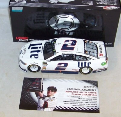 1:24 ACTION RCCA ELITE 2018 #2 MILLER LITE CLASH AT DAYTONA WIN BRAD KESELOWSKI - Image 1 of 4