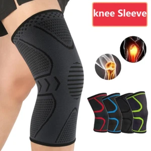 Knee Support Compression Sleeve Brace Patella Arthritis Sports Pain Relief UK - Picture 1 of 27