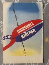 carte postale postcard Marshall hjälpen Marshall plan Sweden