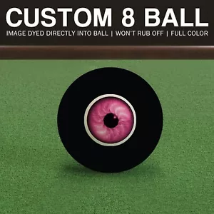 Custom Billiard Ball - Pink Eye - Picture 1 of 1