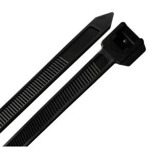 1000pc Heavy Duty 48" Black Cable Zip Tie 175LB - Picture 1 of 1