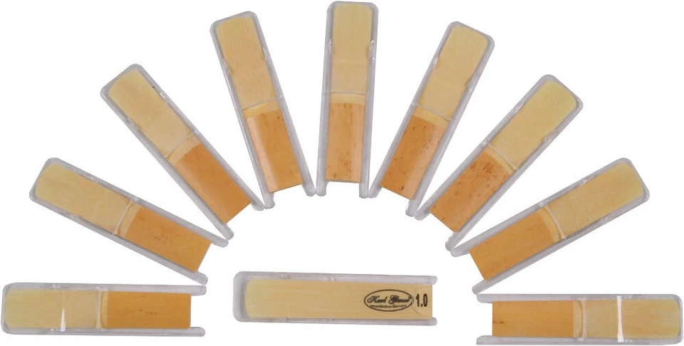 NEU! 10 Blätter, Blättchen, Reeds, Stärke 1.0, hochwertig, für Tenor Saxophone