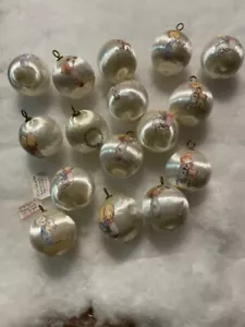 Vintage Betsy Clark Hallmark Keepsake 1975 Satin Christmas Ornaments Ball Lot - Picture 1 of 13