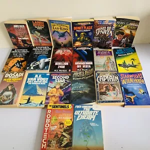 Sci Fi Fantasy Fiction Book Bundle x 20 Mixed Author Paperback Lot Vintage - Picture 1 of 4
