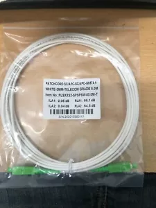 Optical Fiber Cable Patchcord 5meter SC/APC- SC/APC - G657A1 LSZH White 3mm - Picture 1 of 1