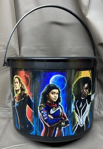 Marvel Comics The Marvels Plastic Popcorn Bucket Cinemas Theatres Promotion MCU - Picture 1 of 6