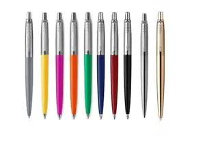 PARKER JOTTER BALLPOINT PEN GENUINE BLACK BLUE RED SILVER ROSE GOLD IN GIFT BOX - Picture 1 of 22