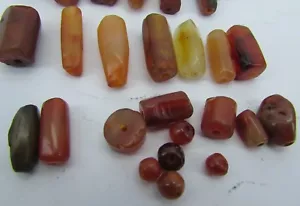 25 Ancient Carnelian beads from Afghanistan. - Picture 1 of 8