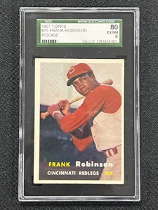 1957 Topps 35 Frank Robinson RC Rookie Card SGC 6 EX-NM