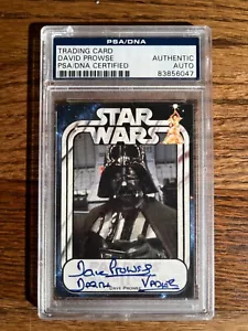 RARE 2008 Pix DARTH VADER AUTOGRAPH ON CARD! Dave Prowse Autographed! STAR WARS - Picture 1 of 2