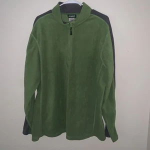 Outdoor Life Green Quarter Zip Fleece Jacket Men’s Size XL Hiking Outdoors - Picture 1 of 5