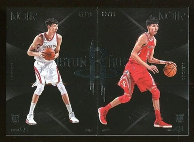 (2) ZHOU QI RC 2017-18 Panini Noir Rookie #89 Home 47/79 , #189 Away 62/79 - Image 1 of 3