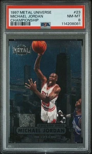 1997-98 SkyBox Metal Universe Michael Jordan Championship #23 PSA 8 - Picture 1 of 1