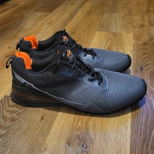 Saucony Hombre Zapato para Correr Exterior Expedición Gris Naranja Negro Reino Unido 9 Malla Zapatilla - Imagen 1 de 10