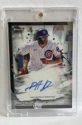 2024 Topps Finest - Matt Mervis Autograph Auto Chicago Cubs #FA-MM - Image 1 of 2