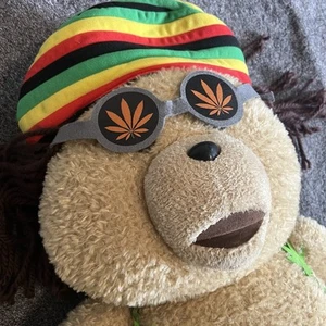 Seltener TED Film 24 Zoll Rasta Ted sprechender Plüsch-Teddybär getestet funktioniert - Bild 1 von 6