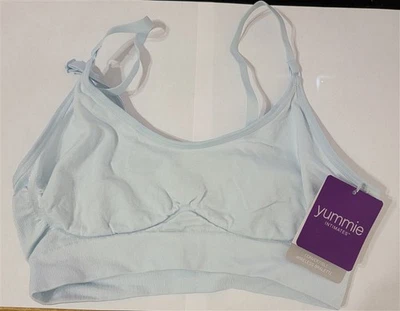 NUEVO Bralette Yummie Tummie S/M YD5-011 Convertible Cuello Redondo Azul #83439 Foto 1 de 2