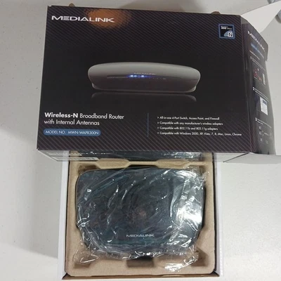 Medialink  Wireless Broadband  Router With Internal Antenna - MWN-WARPR300N NEW - Image 1 of 4