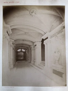 Intérieur de l'Hôtel Ménier/parc Monceau — tirage albuminé — 33x44 cm. — c. 1880 - Picture 1 of 3