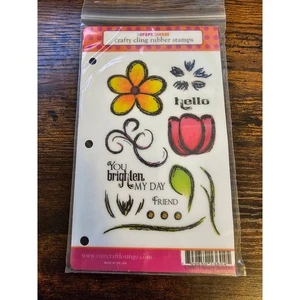 Craft Lounge Cling Rubber stamp Set Spring Sketches Flowers - Picture 1 of 4