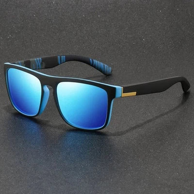 Moda Clásico Cuadrado UV400 Gafas de sol Hombres Mujeres Conducción Pesca Colorido Tendencia Foto 1 de 4