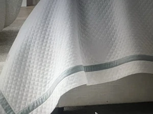 Matouk Petra Matelasse King Coverlet Lowell Dove Cotton New - Picture 1 of 4