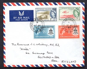 Cayman Islands - 1965 Airmail Cover from George Town to Southend on Sea, England - Picture 1 of 2