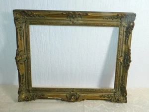 Baroque Style Picture Frame Wood/Stucco - Picture 1 of 7