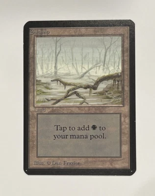 Swamp (A) Alpha Edition NM MTG Magic: The gathering - Image 1 of 2
