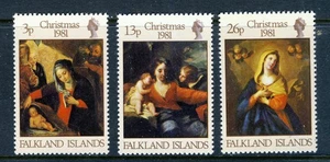 FALKLAND ISLANDS 1981 The Christmas Set SG 409 to SG 411 MNH - Picture 1 of 2